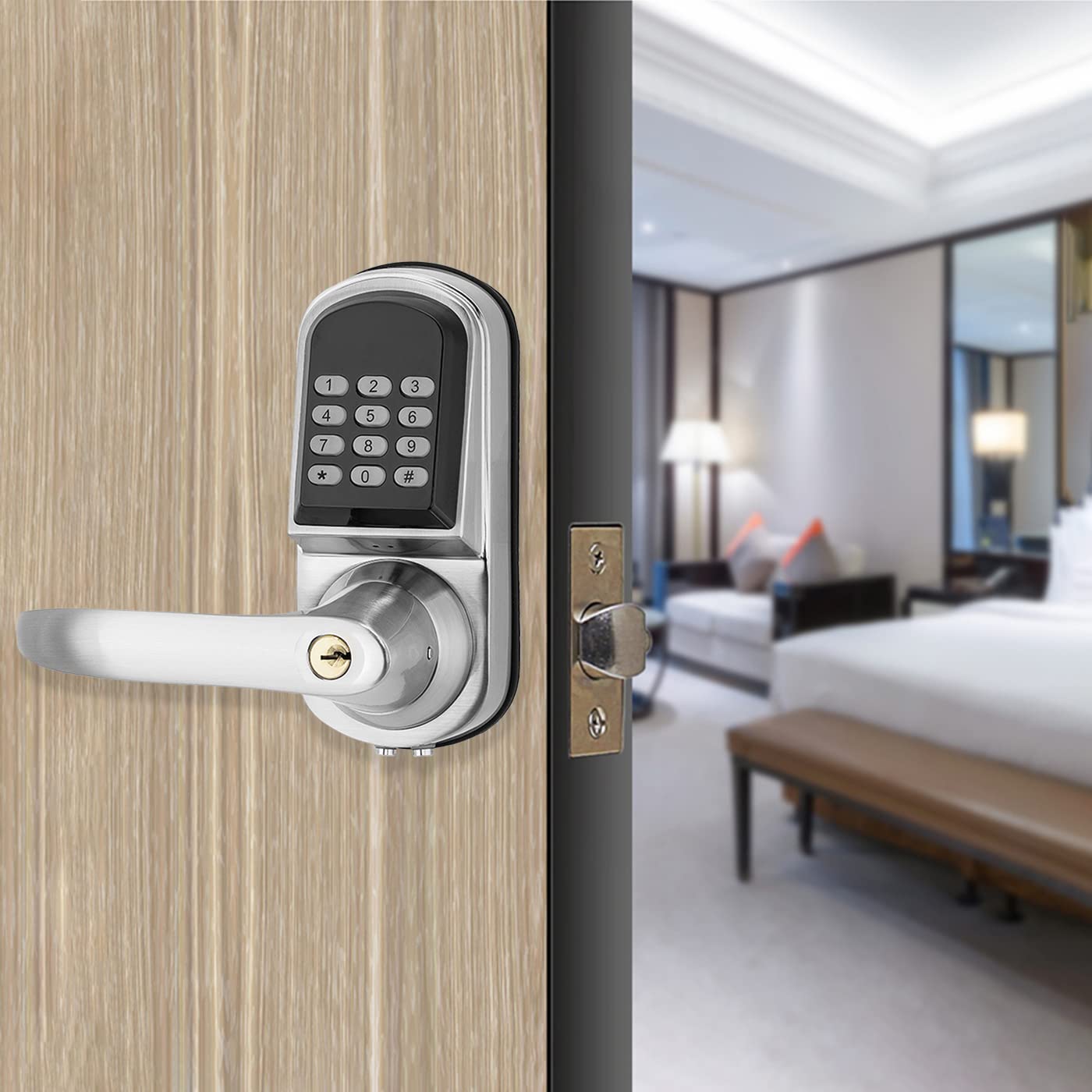 Door Lock - Hochwertiges Kombinationsschloss mit Zinklegierungsgriff TTlock BLE