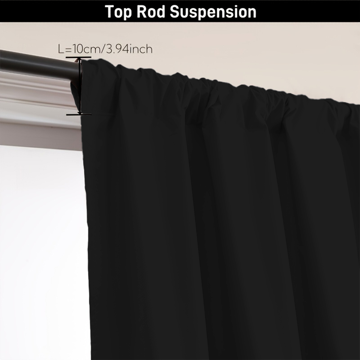 1 Stück einfacher, einfarbiger – Curtain Rods Bewertung und Preis