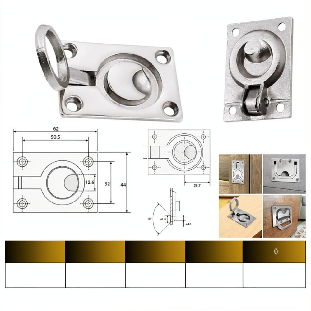 316 Edelstahl, runder, flacher – Door Handle Bewertung und Preis