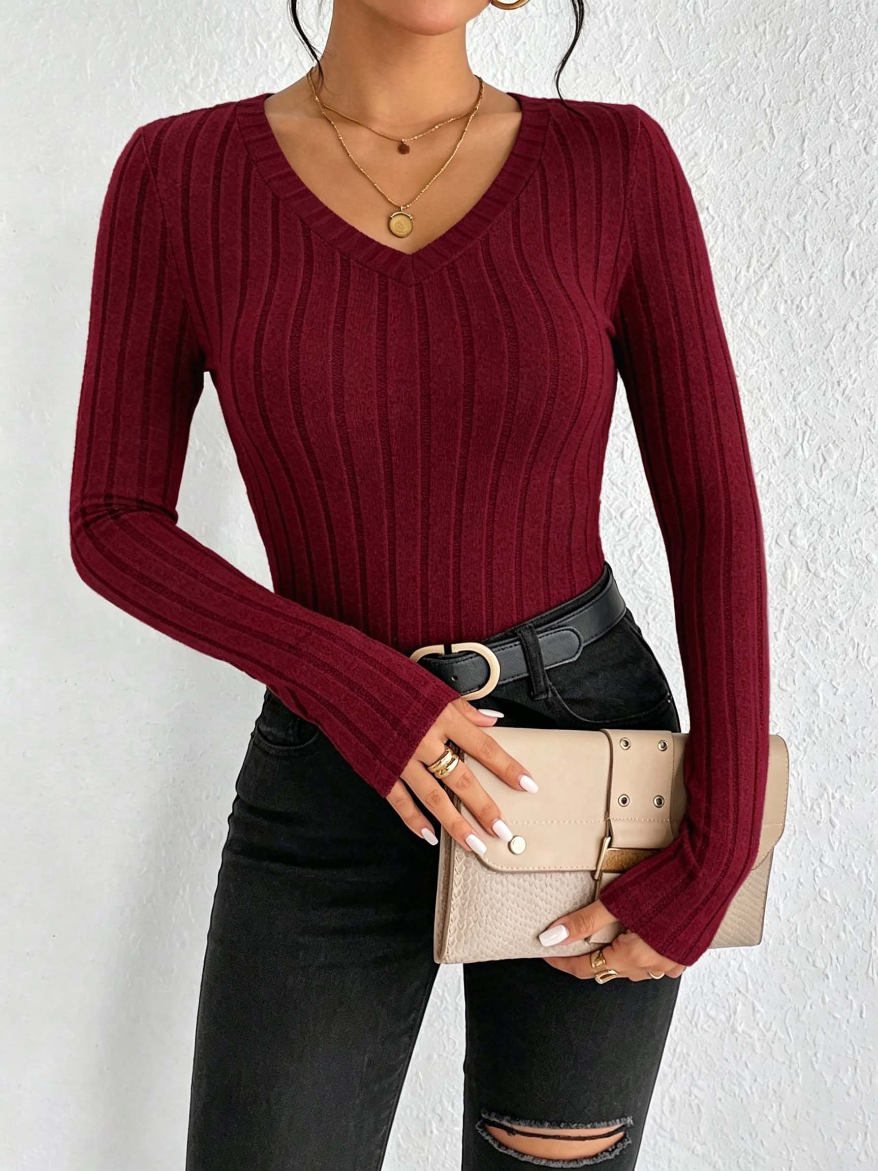 Damen-T-Shirt mit V-Ausschnitt – Wallpaper Bewertung und Preis
