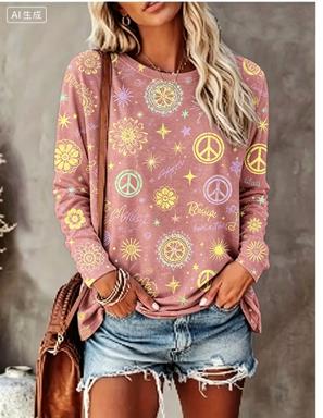 Damen Langarm-T-Shirt mit Hipp – Wallpaper Bewertung und Preis