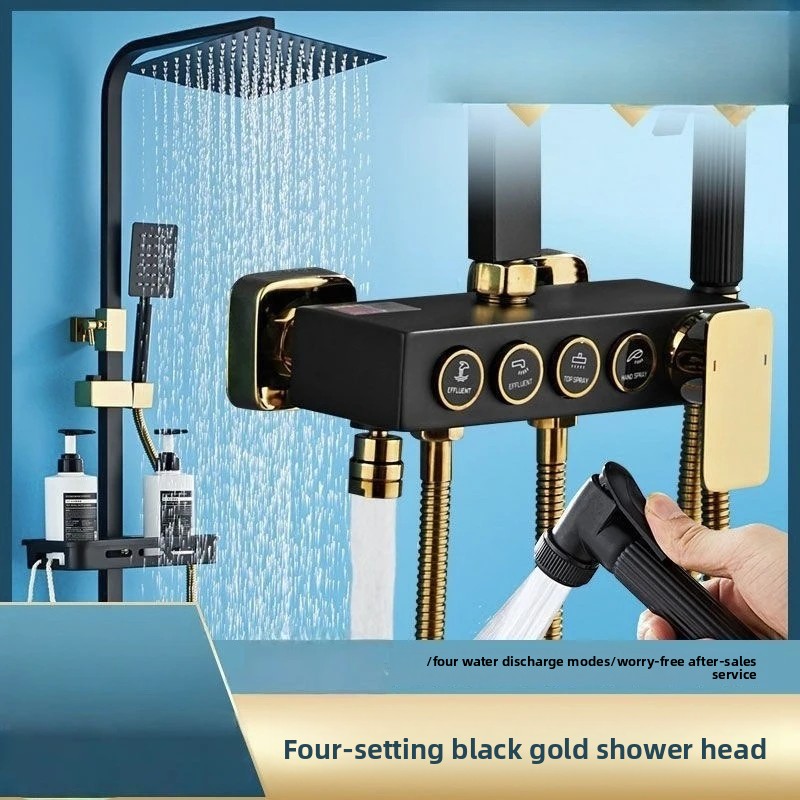Schwarzgoldenes Edelstahl-Dusc – Faucet Bewertung und Preis
