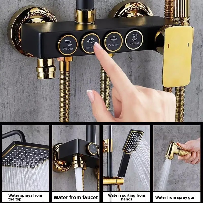 Schwarzgoldenes Edelstahl-Dusc – Faucet Bewertung und Preis