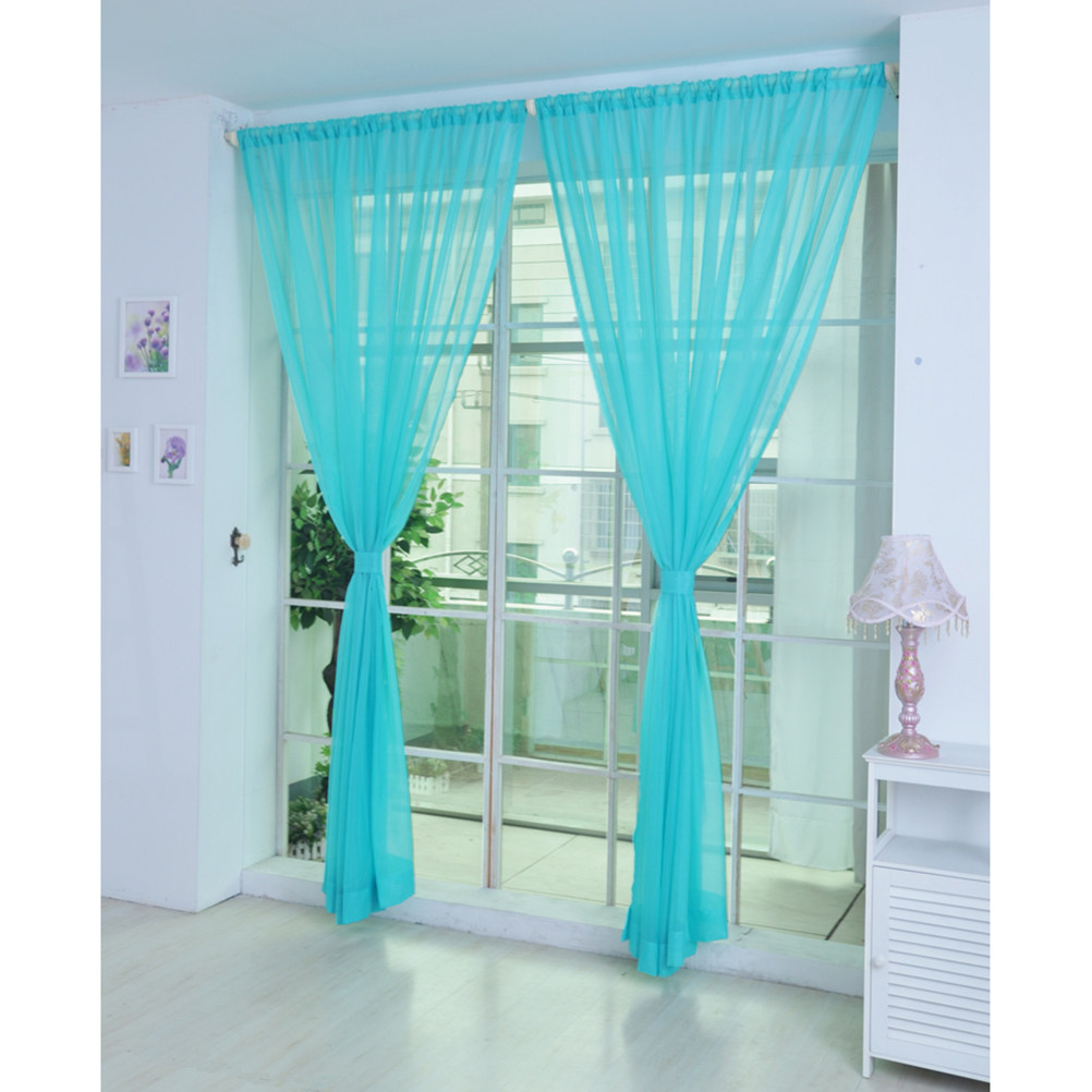 Transparenter Voile-Fenstervor – Curtain Rods Bewertung und Preis