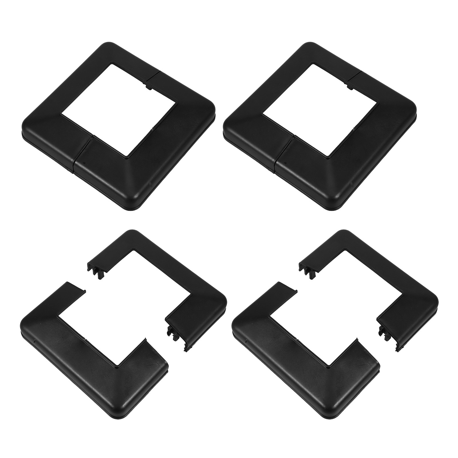 4 Stück schwarze Abdeckungen f – Home Improvement Fence Bewertung und Preis