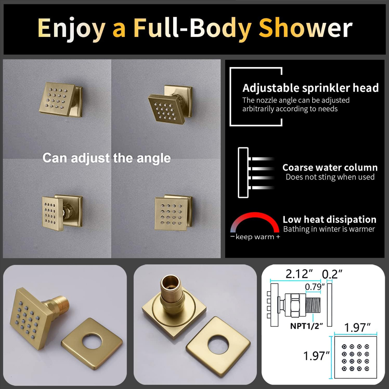 Messing gebürstetes Gold Digit – Faucet Bewertung und Preis