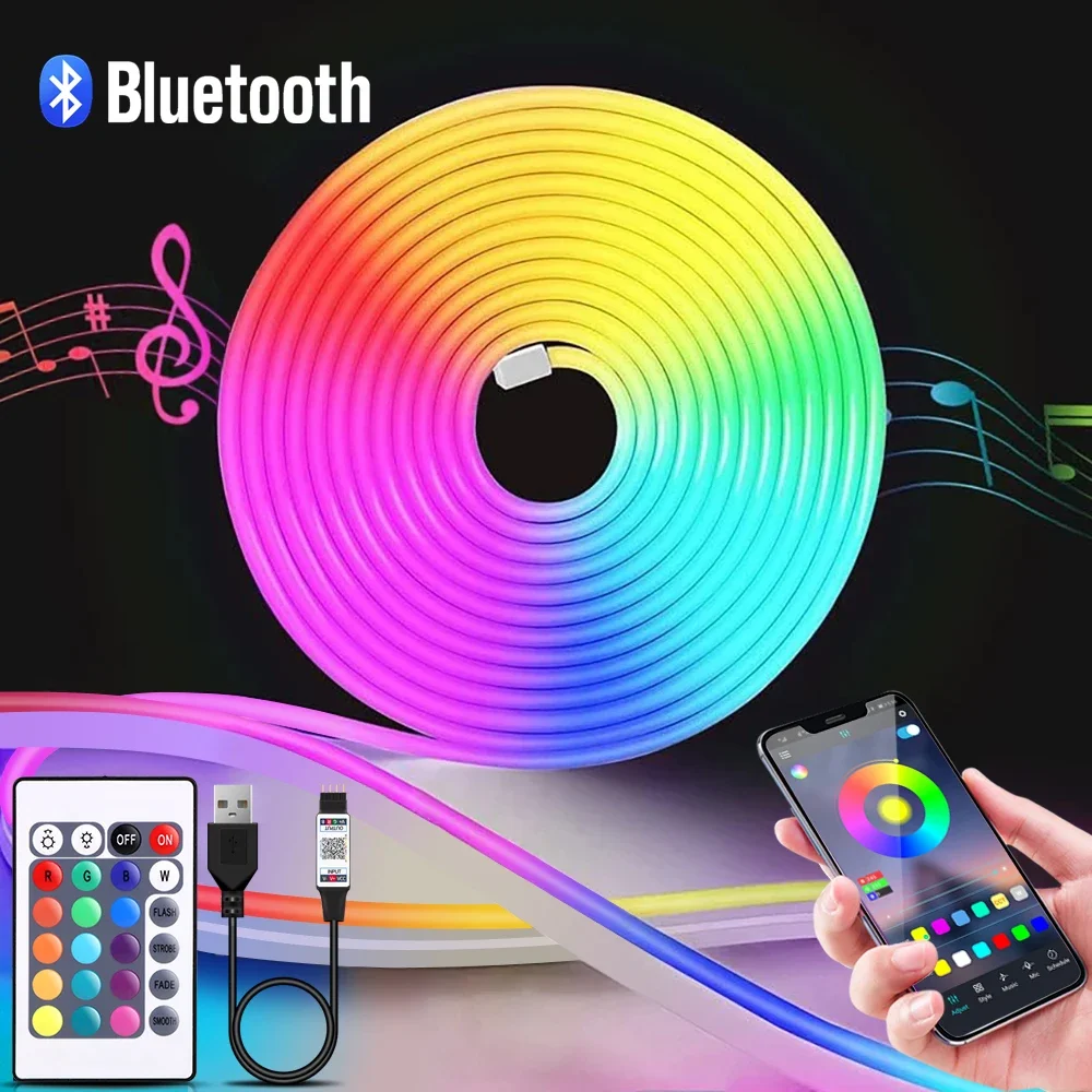 1-5 m RGB LED Neon Streifen Li – Led Strip Lights Bewertung und Preis